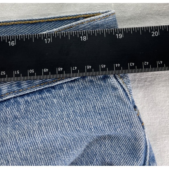 Levis 505 Regular Fit Mens Jeans Vintage W38 L30 Light Wash Blue Denim Pants - Picture 8 of 11